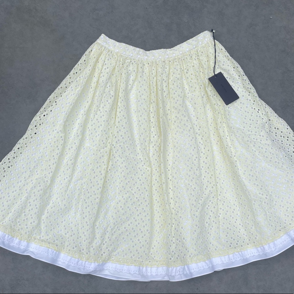 NWT Prada Gonna Eyelet Skirt
